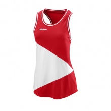 Wilson Tennis-Tank Team II 2021 rot/weiss Damen